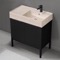 Modern Black Bathroom Vanity, 32